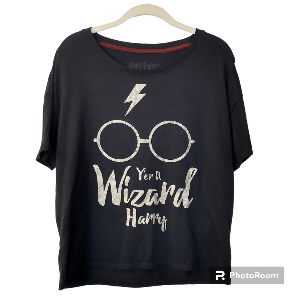 Women's Harry Potter Short Sleeve Navy Blue Shirt Small 4/6